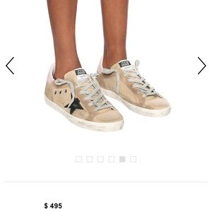 Golden Goose Superstar size 38 color Tan Pink Blck